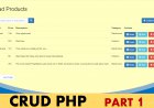 Advanced CRUD Using PHP Update Version [ Create - Read - Update - Delete ] Part 1