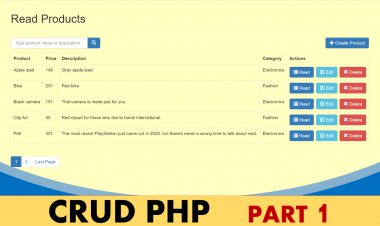 Advanced CRUD Using PHP Update Version [ Create - Read - Update - Delete ] Part 1